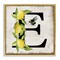 Stupell Industries Lemon & Bee E Letter Floater Framed Canvas Wall Art Design by Creatif Belle